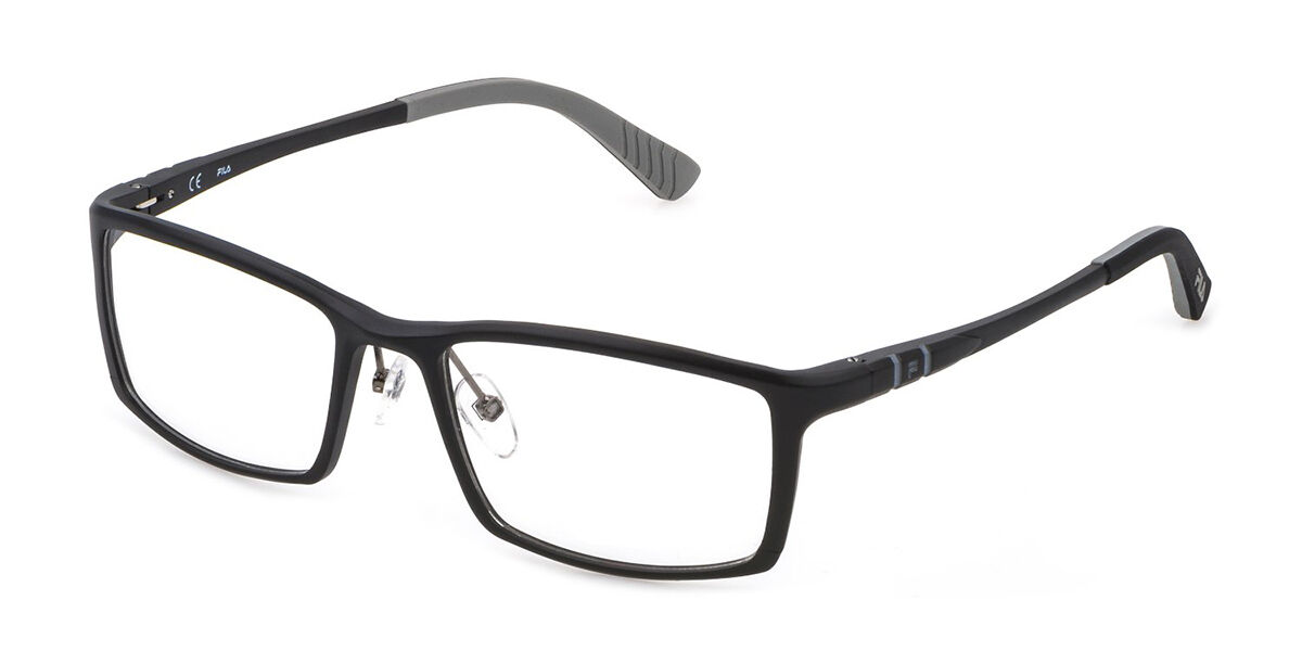 Fila VFI027 0531 Men's Eyeglasses Black Size 55 (Frame Only) - Blue Light Block Available