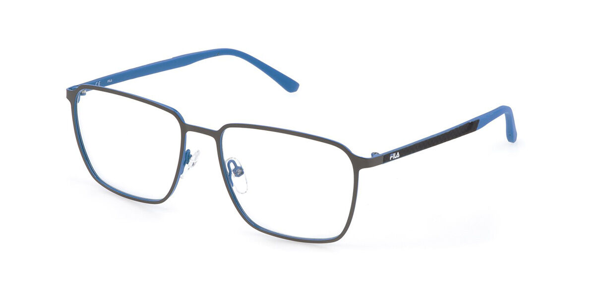 Fila VFI204 08GG Men's Eyeglasses Blue Size 56 (Frame Only) - Blue Light Block Available