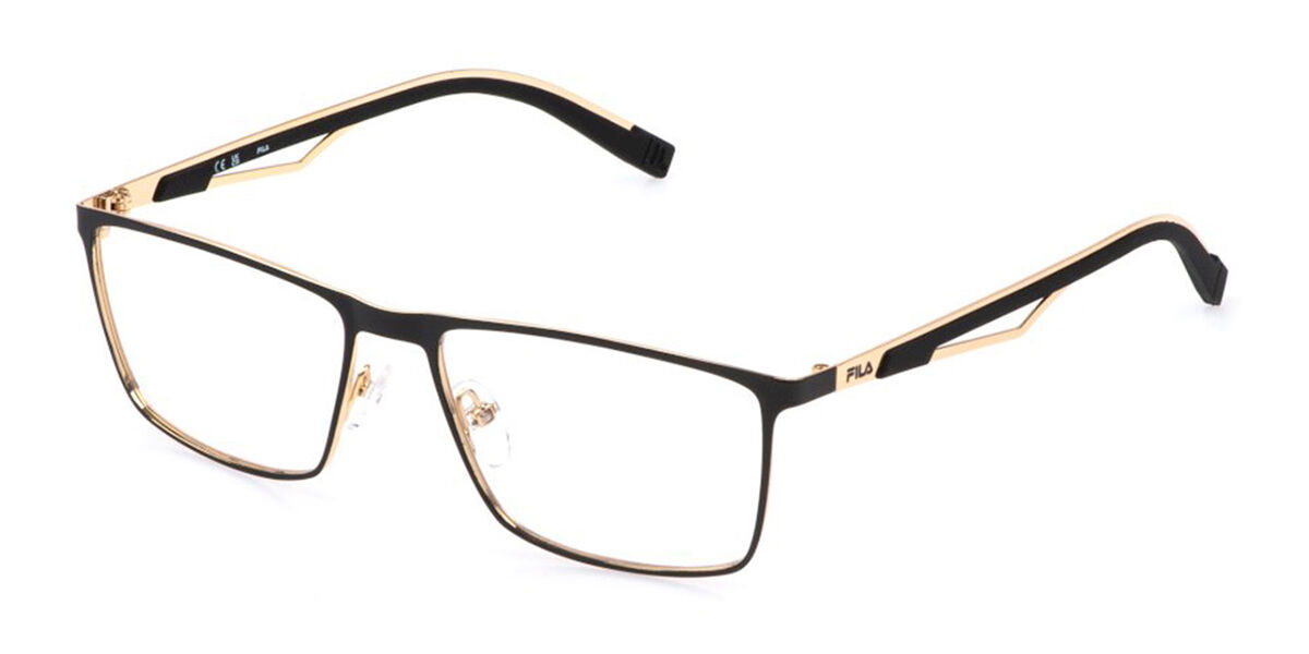 Fila VFI878 0302 Men's Glasses Black Size - Free Lenses - HSA/FSA Insurance - Blue Light Block Available