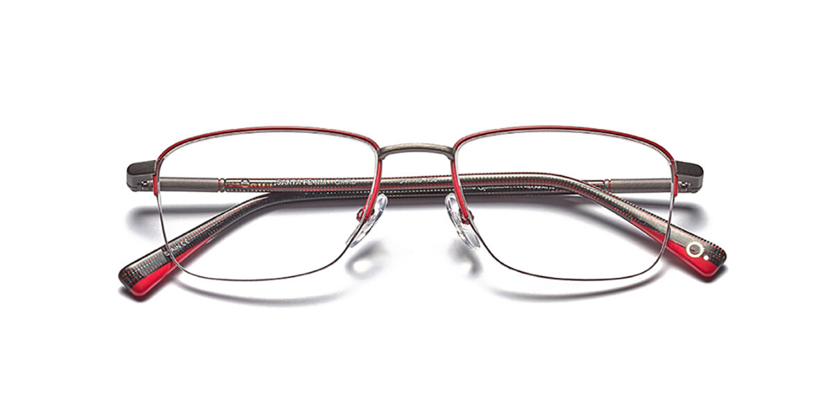 Etnia Barcelona Santa Fe GMRD Eyeglasses in Gunmetal Red ...