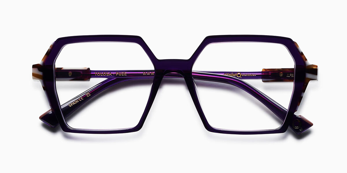 Etnia Barcelona Tolosa PUZE Women's Eyeglasses Purple Size 51 (Frame Only) - Blue Light Block Available