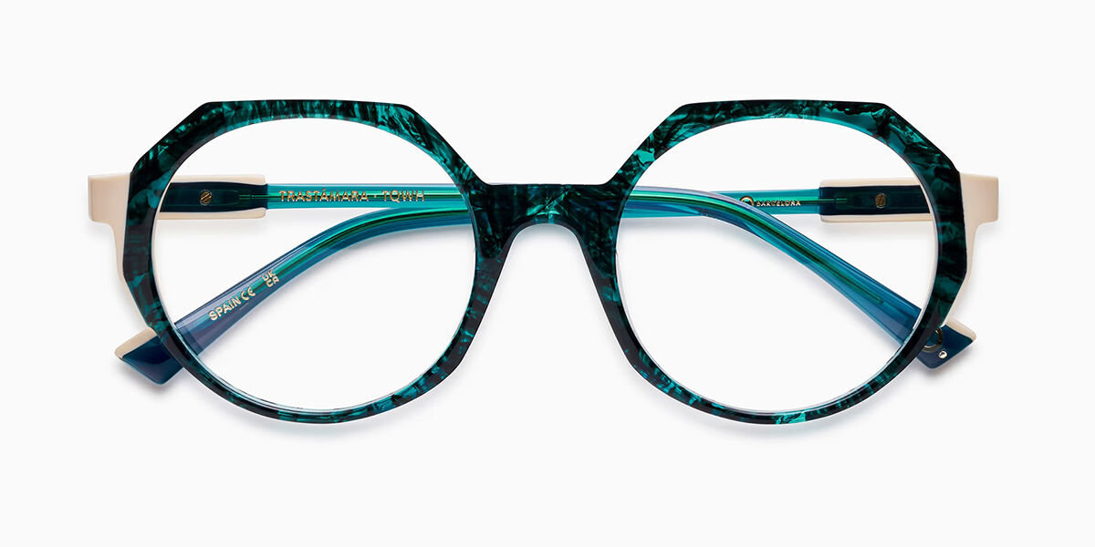 Etnia Barcelona Trastamara TQWH Women's Eyeglasses Blue Size 51 (Frame Only) - Blue Light Block Available