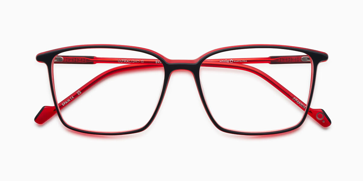 Etnia Barcelona Ultra Light 10 BKRD Men's Eyeglasses Red Size 55 (Frame Only) - Blue Light Block Available