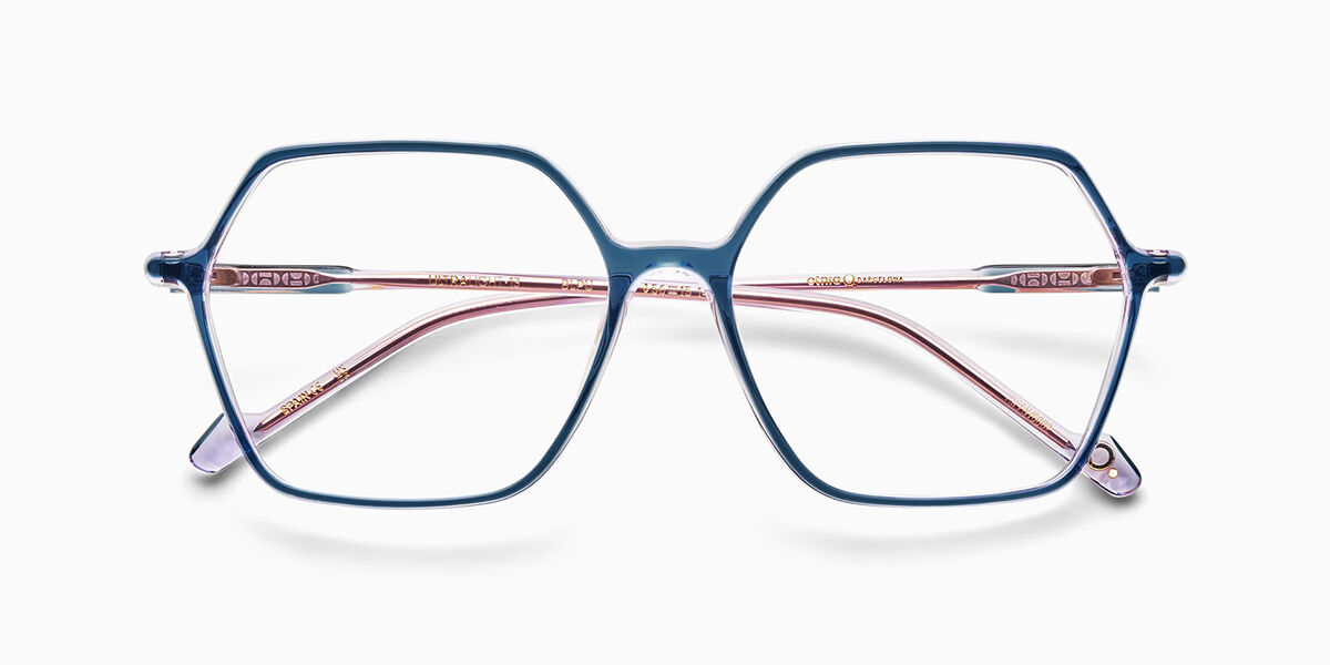 Etnia Barcelona Ultra Light 13 BLPU Women's Eyeglasses Blue Size 56 (Frame Only) - Blue Light Block Available