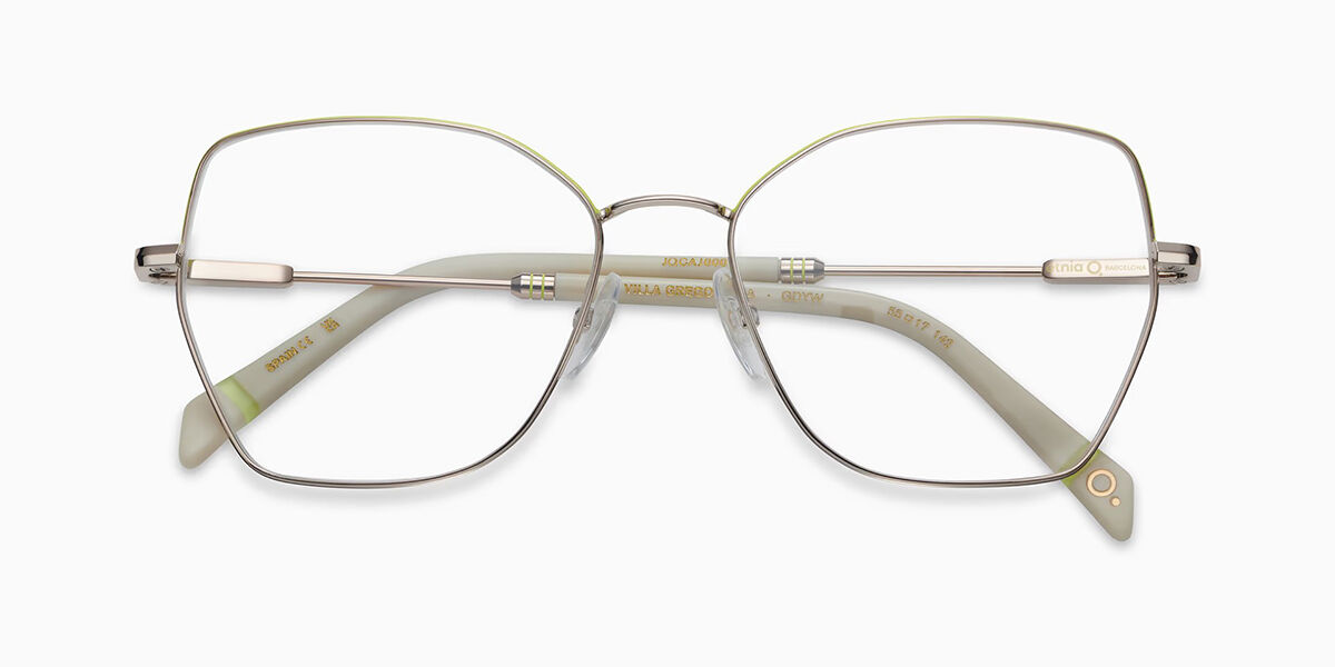 Etnia Barcelona Villa Gregoriana GDYW Women's Eyeglasses Gold Size 55 (Frame Only) - Blue Light Block Available