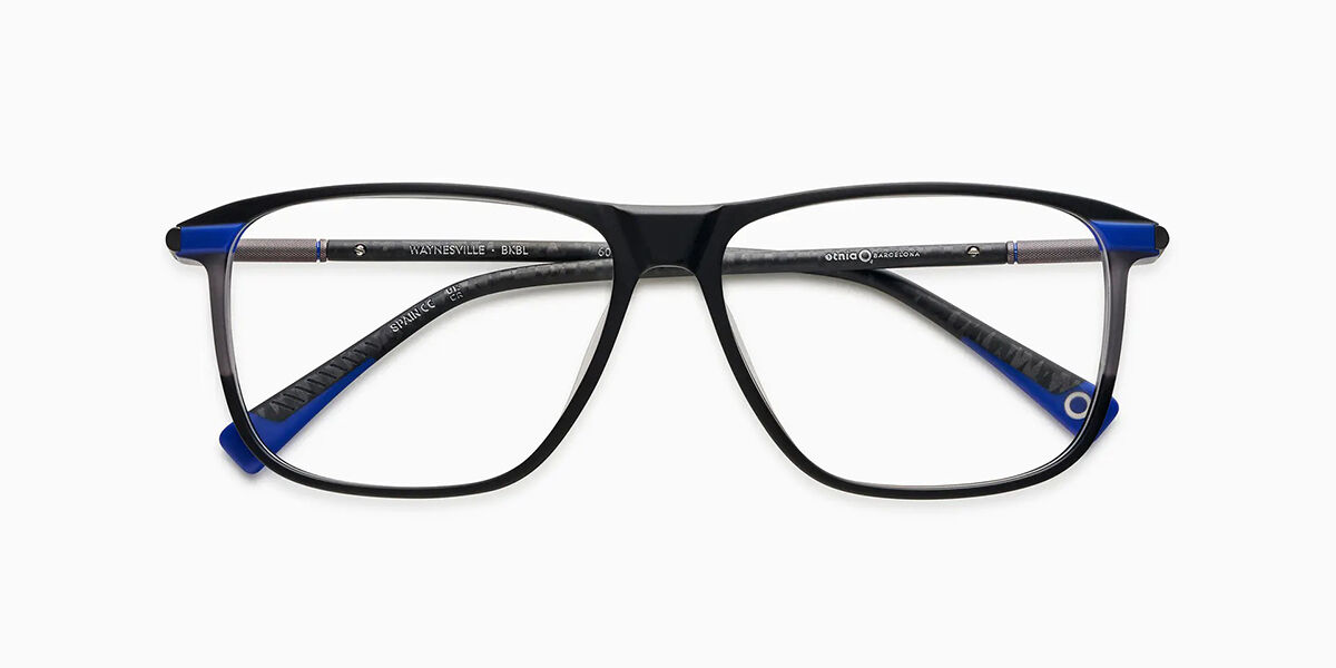 Etnia Barcelona Waynesville BKBL Men's Eyeglasses Black Size 60 (Frame Only) - Blue Light Block Available