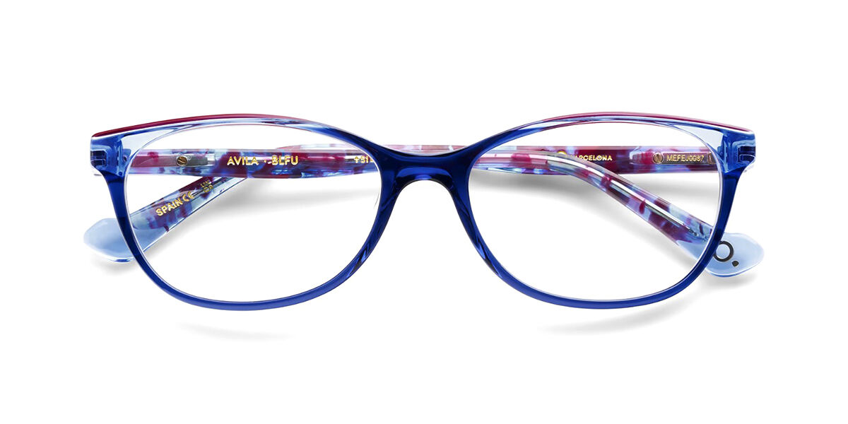 Etnia Barcelona Avila BLFU Women's Eyeglasses Blue Size 53 (Frame Only) - Blue Light Block Available