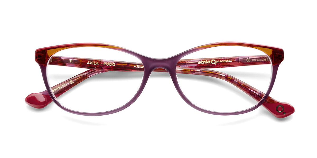 Etnia Barcelona Avila PUOG Women's Eyeglasses Purple Size 53 (Frame Only) - Blue Light Block Available