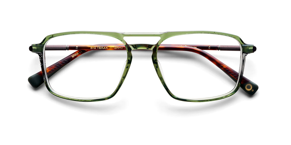 Etnia Barcelona Big Texan GRHV Men's Eyeglasses Green Size 54 (Frame Only) - Blue Light Block Available