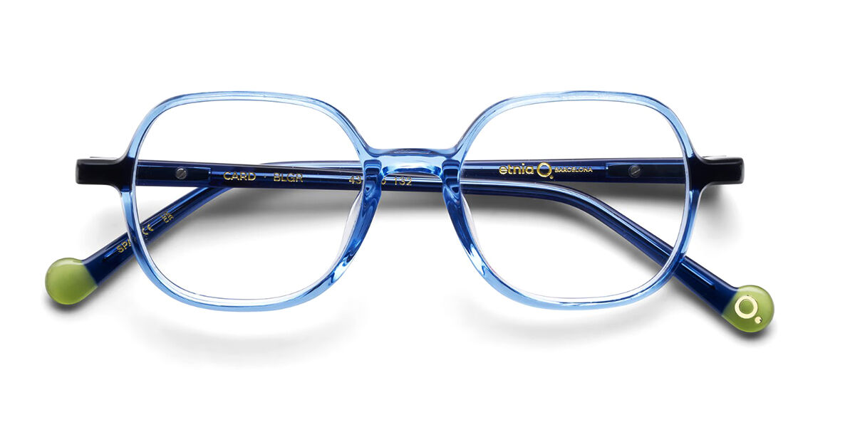 Etnia Barcelona Card BLGR Women's Eyeglasses Blue Size 43 (Frame Only) - Blue Light Block Available