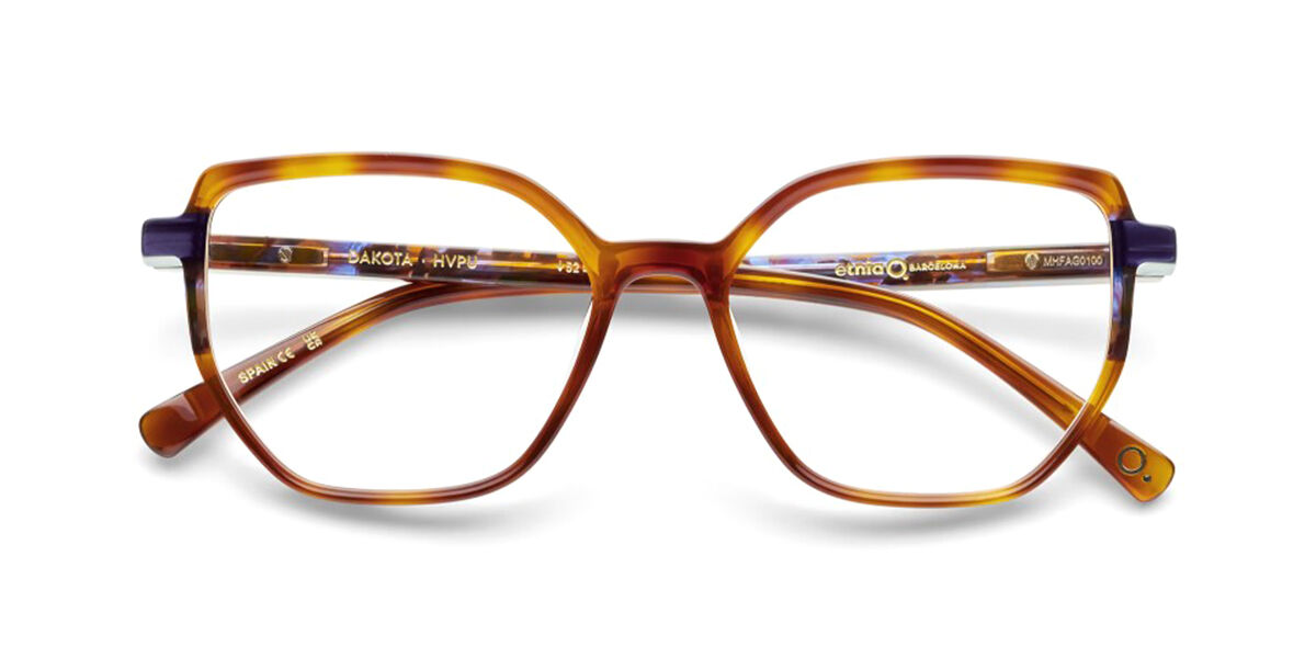 Etnia Barcelona Dakota HVPU Women's Eyeglasses Tortoiseshell Size 52 (Frame Only) - Blue Light Block Available