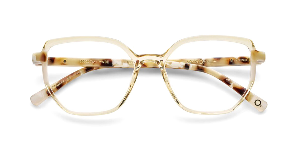 Etnia Barcelona Dakota YWBE Women's Eyeglasses Yellow Size 52 (Frame Only) - Blue Light Block Available