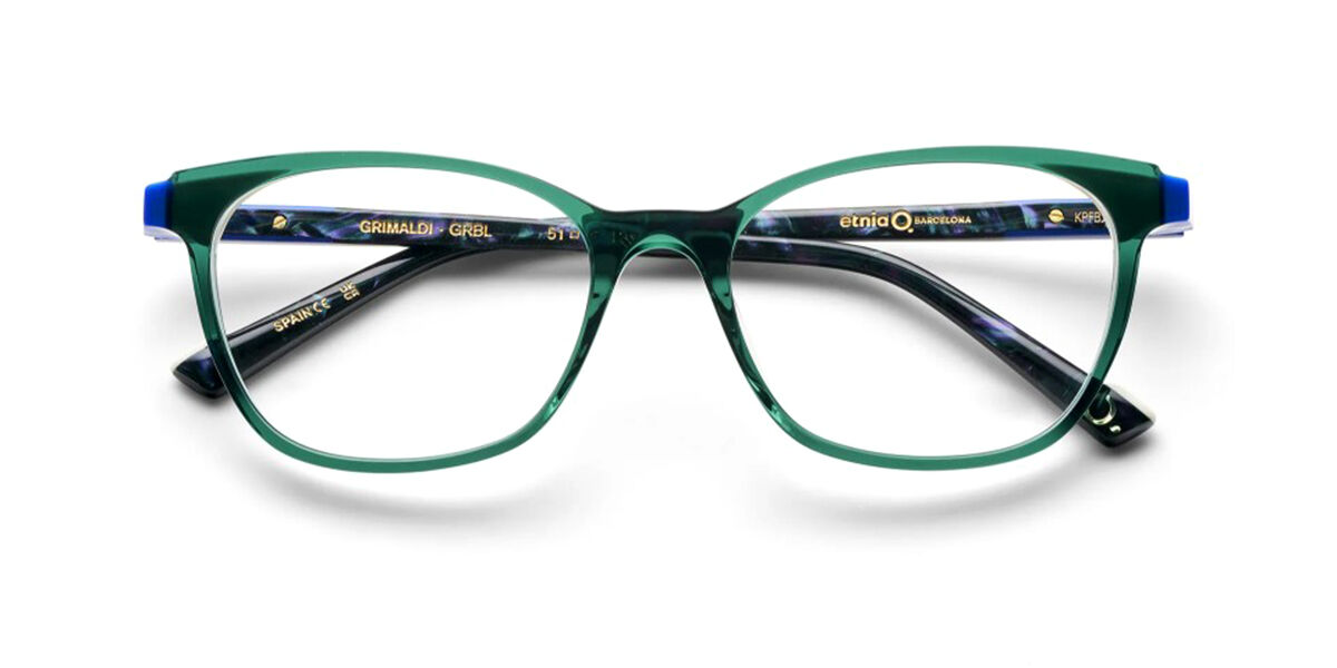 Etnia Barcelona Grimaldi GRBL Women's Eyeglasses Green Size 51 (Frame Only) - Blue Light Block Available