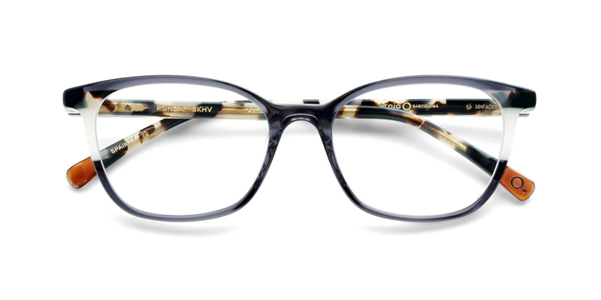 Etnia Barcelona Ronda BKHV Women's Eyeglasses Black Size 49 (Frame Only) - Blue Light Block Available