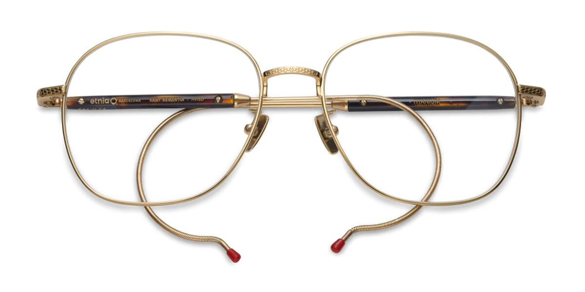 Etnia Barcelona Sant Sebastia HVGD Men's Eyeglasses Gold Size 55 (Frame Only) - Blue Light Block Available