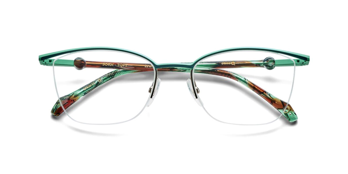 Etnia Barcelona Sora TQPT Women's Eyeglasses Green Size 53 (Frame Only) - Blue Light Block Available