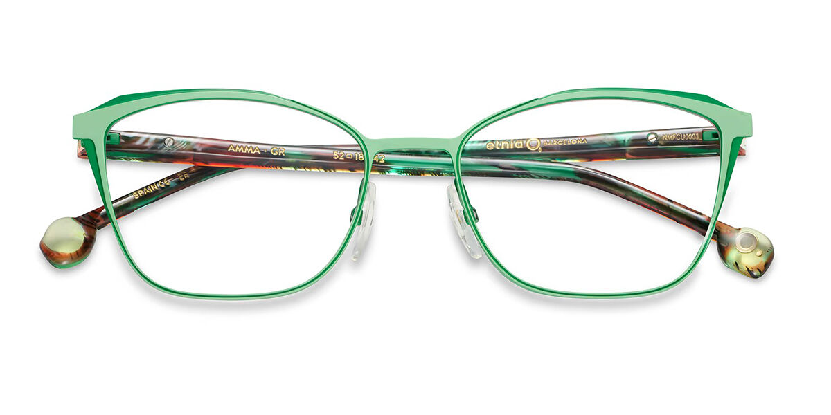 Etnia Barcelona Amma GR Women's Eyeglasses Green Size 52 (Frame Only) - Blue Light Block Available