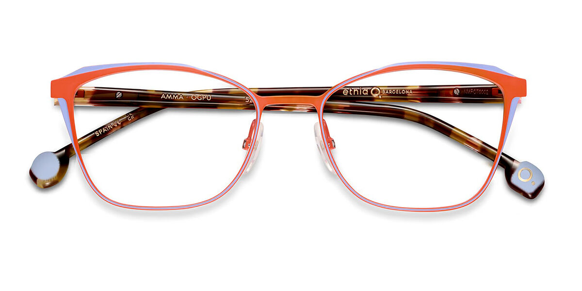 Etnia Barcelona Amma OGPU Women's Eyeglasses Orange Size 52 - Blue Light Block Available