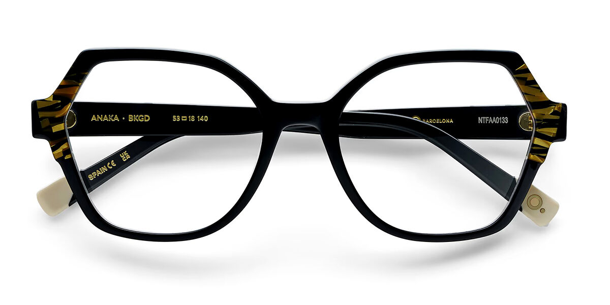 Etnia Barcelona Anaka BKGD Women's Eyeglasses Black Size 53 - Blue Light Block Available