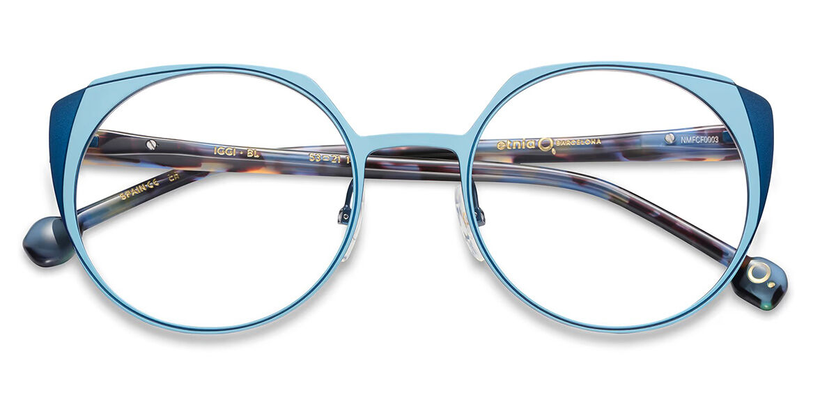 Etnia Barcelona Iggi BL Womens Glasses Blue Size - Free Lenses - HSA/FSA Insurance - Blue Light Block Available