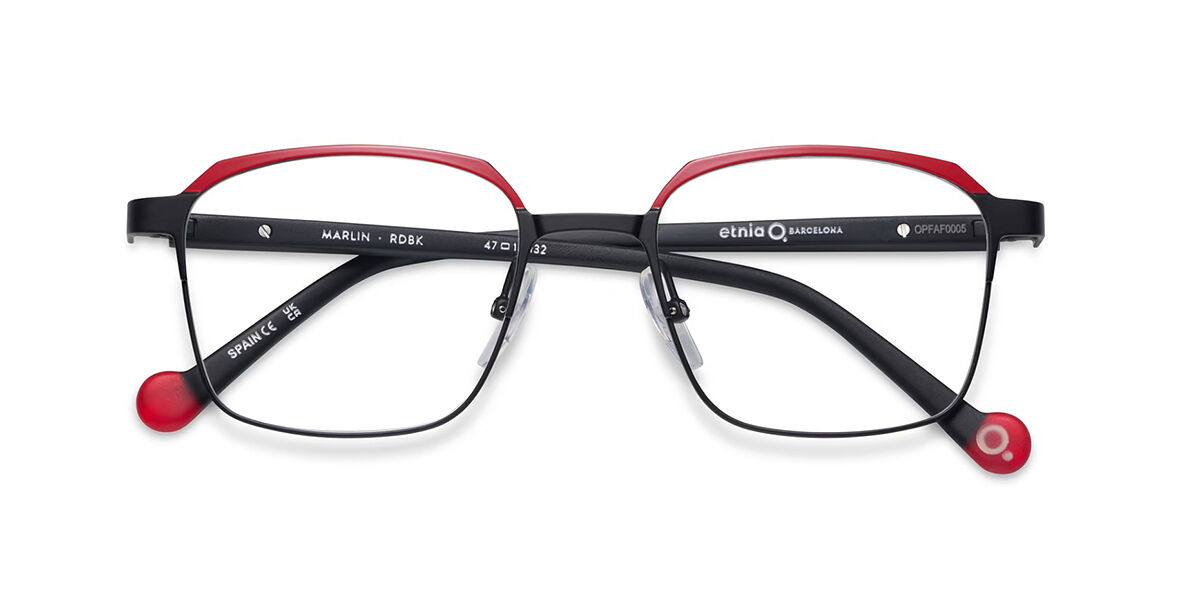 Etnia Barcelona Marlin Barn RDBK 47 Svarta Glasögon (Endast Båge) Barn