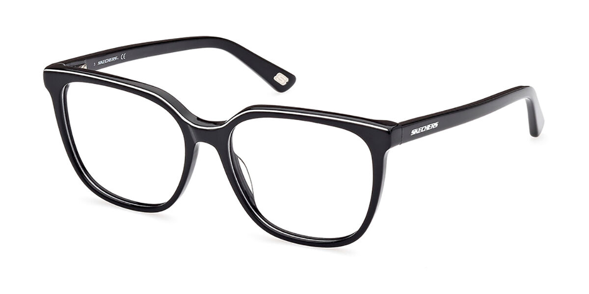 Photos - Glasses & Contact Lenses Skechers SE2207 001 Women's Eyeglasses Black Size 53  (Frame Only)