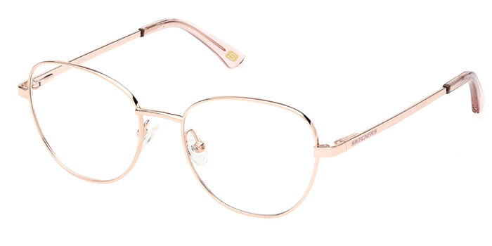 Skechers SE2244 028 Shiny Satin Rose Gold Eyeglasses  display picture 2