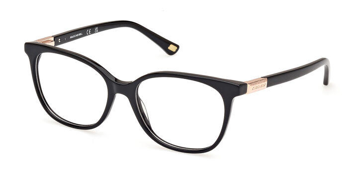 Skechers SE2244 002 Shiny Black Eyeglasses | SmartBuyGlasses US display picture 2