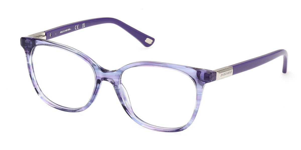 Skechers SE2246 081 Women's Eyeglasses Purple Size 53 (Frame Only) - Blue Light Block Available