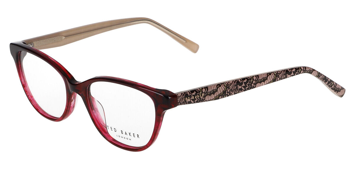 Photos - Glasses & Contact Lenses Ted Baker TB9252 201 Women's Eyeglasses Red Size 49  (Frame Only)