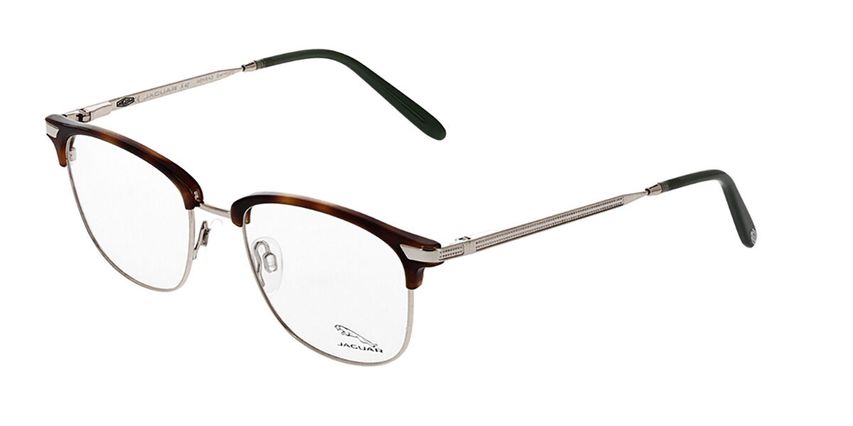 Jaguar 33717 1212 52 Sköldpaddemönstradeshell Glasögon (Endast Båge) Män