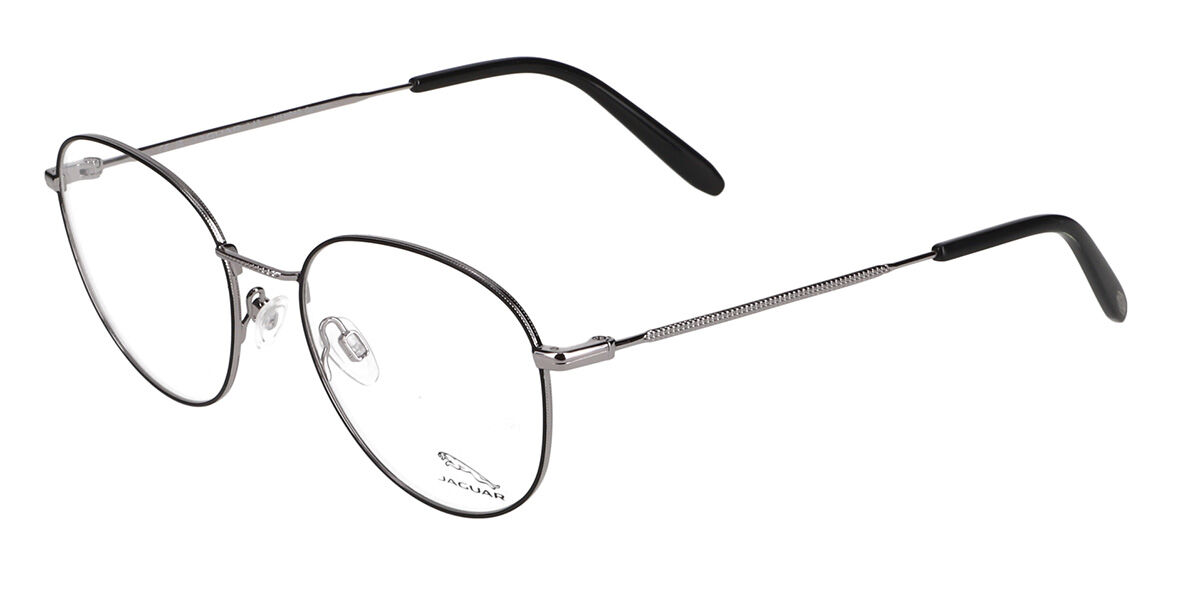 Jaguar 33721 Men's Glasses, Black, Size 52 In Grey Black