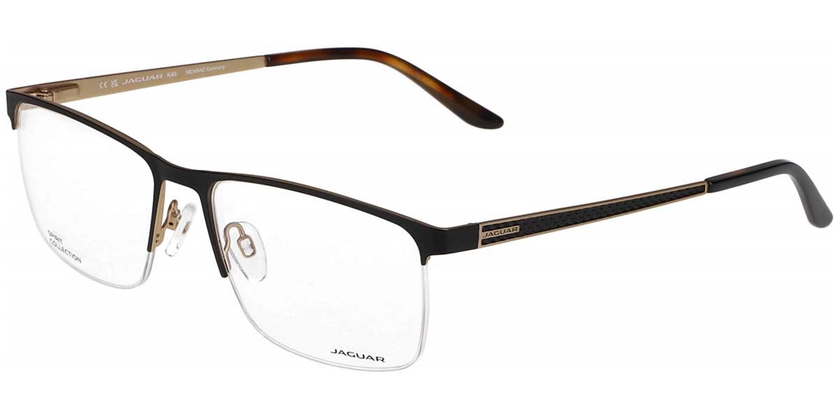 Jaguar 3130 6100 57 Svarta Glasögon (Endast Båge) Män