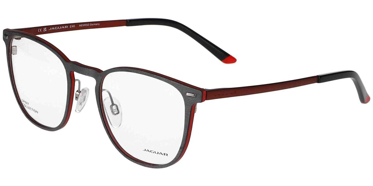 Jaguar 3641 6500 50 Gråa Glasögon (Endast Båge) Män