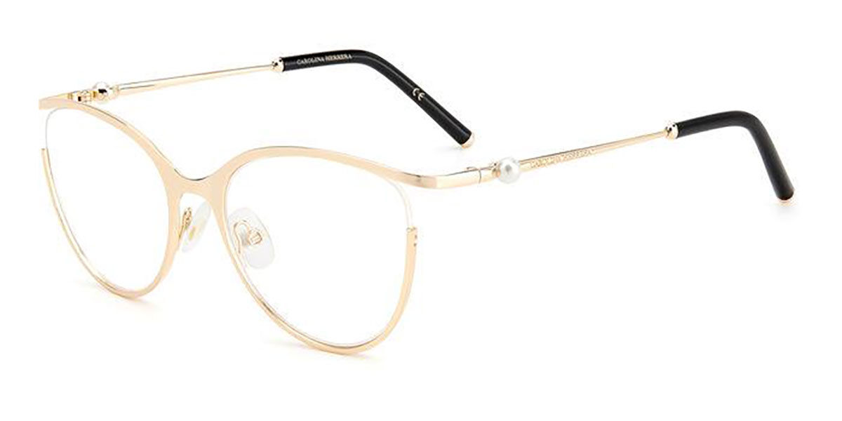 Lunettes De Vue Carolina Herrera CH 0007 - Monture Dorée 53/19/140 - Femme - Neuf Avec étiquette