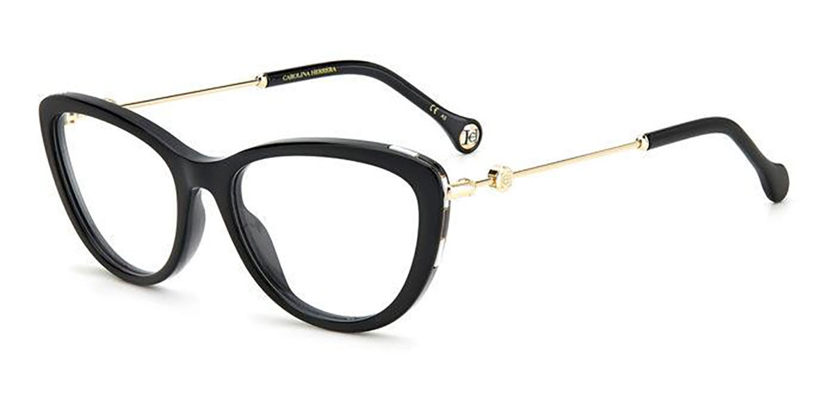 Carolina Herrera CH 0021 807 Glasses Black | VisionDirect Australia