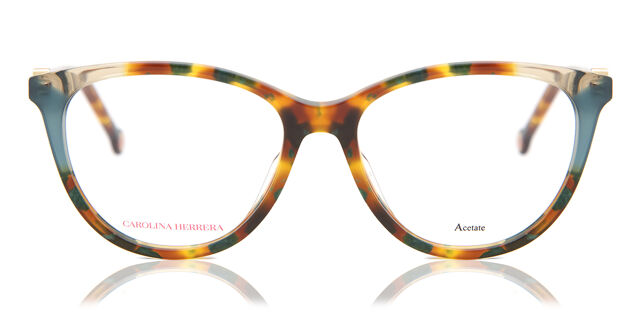 Carolina Herrera CH 0054 YJE Green Tortoise Eyeglasses  display picture 3