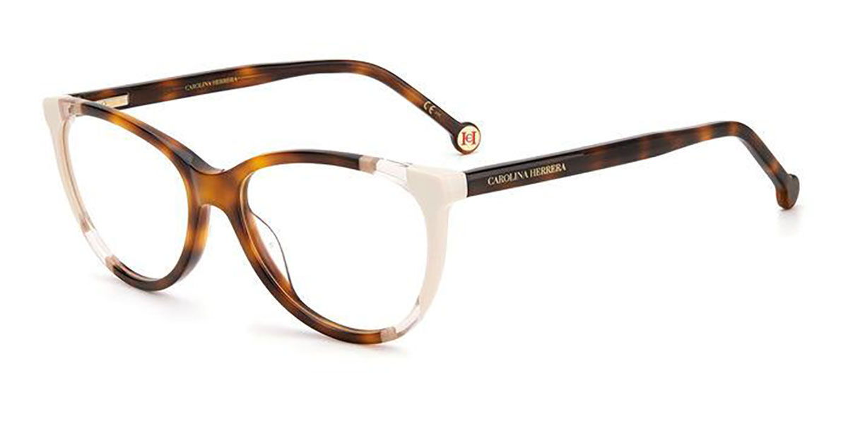 Carolina Herrera CH 0064 C1H Eyeglasses in White Tortoise ...