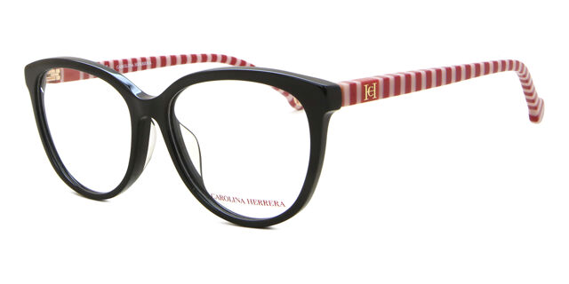 Carolina Herrera VHE876 0700 Shiny Black Eyeglasses  display picture 1