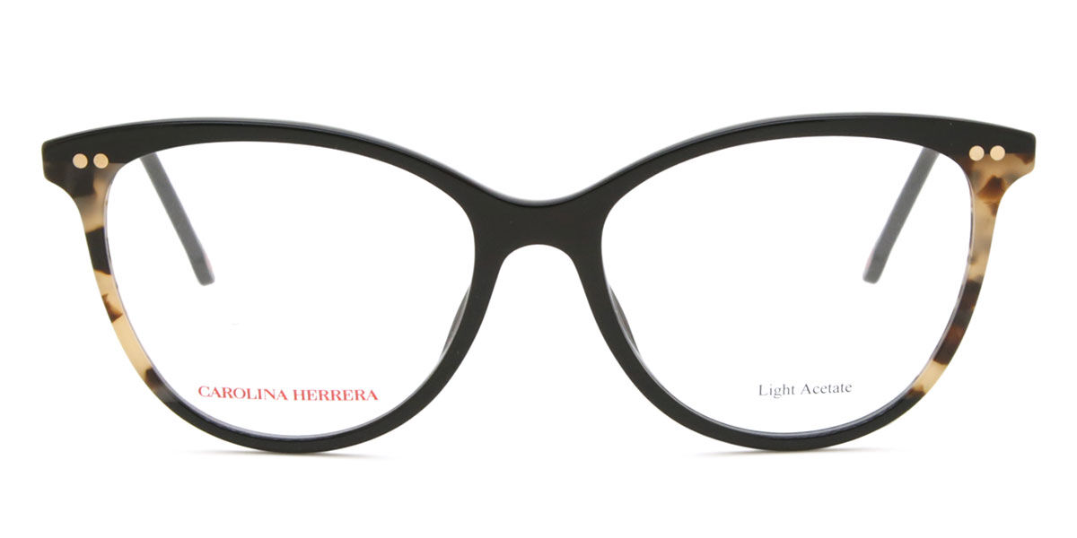 Carolina Herrera HER 0210 WR7 54 Svarta Glas&ouml;gon (Endast B&aring;ge) Kvinna