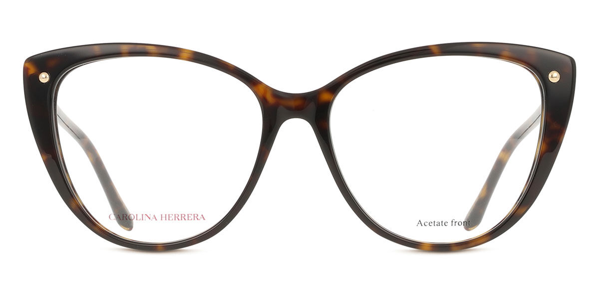 Carolina Herrera HER 0319 086 54 Sk&ouml;ldpaddem&ouml;nstradeshell Glas&ouml;gon (Endast B&aring;ge) Kvinna