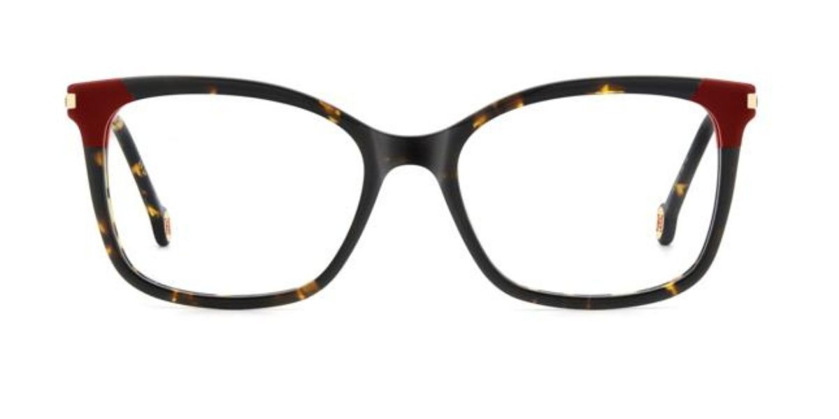 Photos - Glasses & Contact Lenses Carolina Herrera HER 0309 086 Women's Eyeglasses Tortoiseshell Size 53  - Blue Light Block Avai (Frame Only)