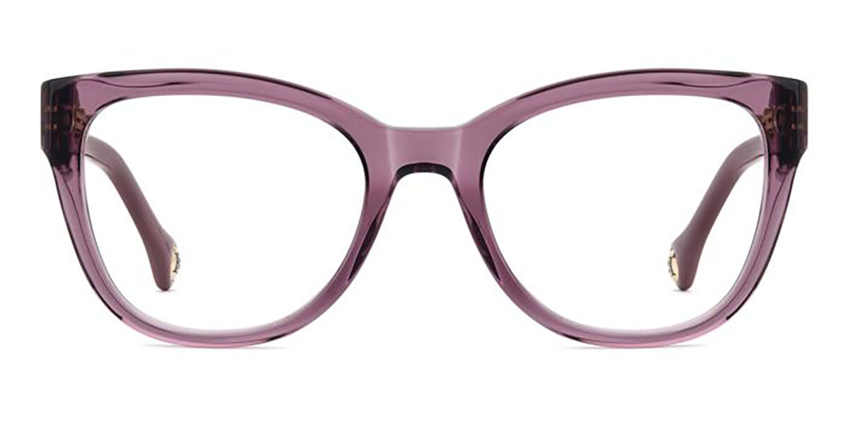 Color Frame 015 Carolina Herrera HER 0372 35J Oval Transparent Purple/Pink Frame ...