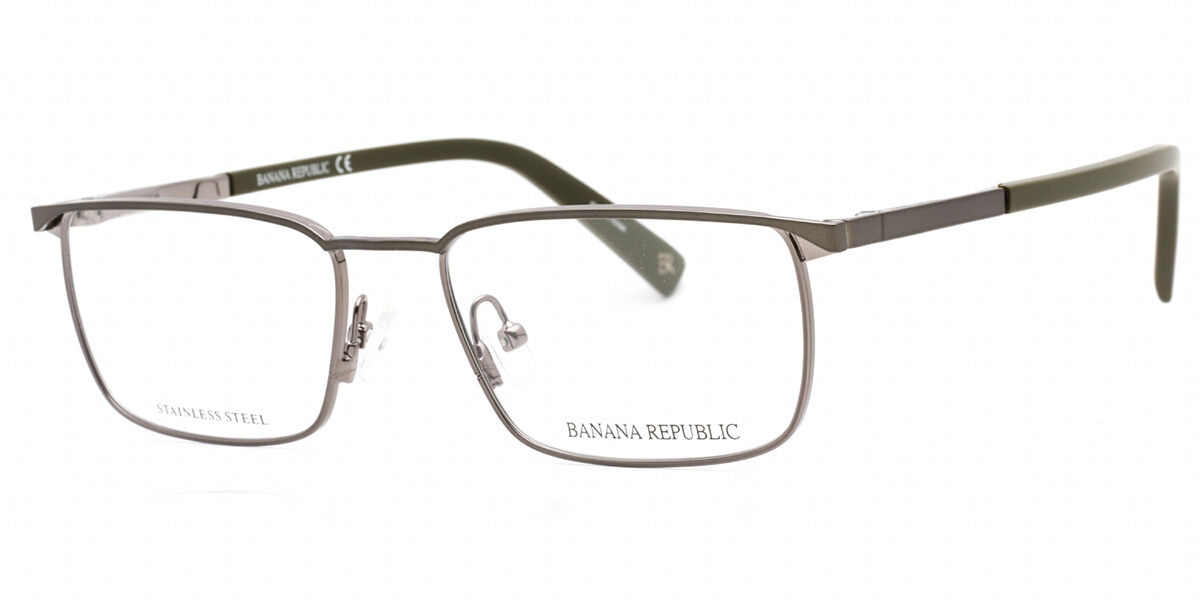 Banana Republic BR 103 0FRE 54 Silvriga Glasögon (Endast Båge) Män