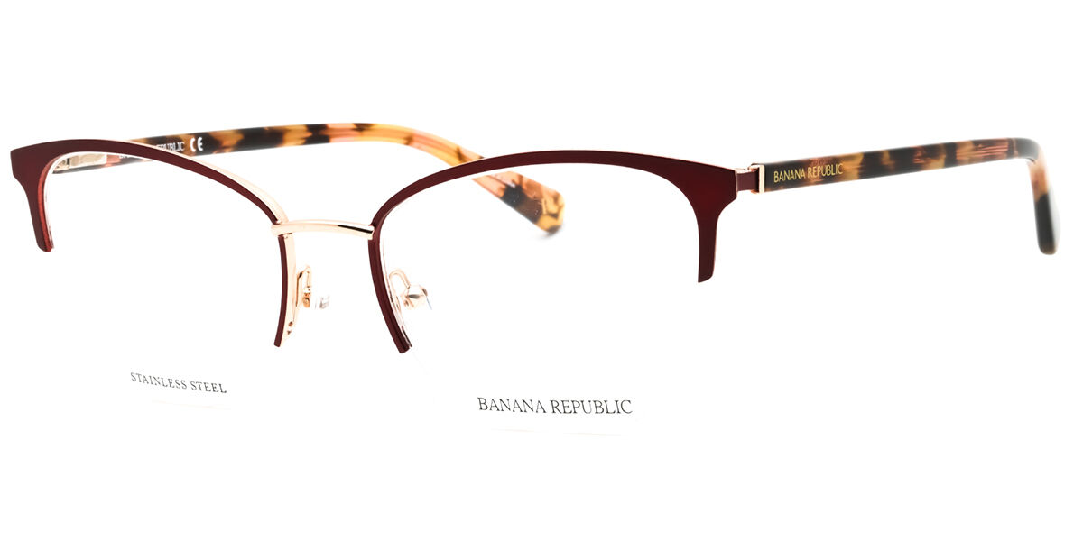 Banana Republic BR 223 06K3 52 Bourgogne Glasögon (Endast Båge) Kvinna
