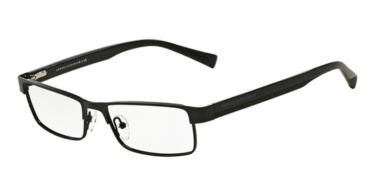 Armani Exchange AX1009 6000 Glasses Black | VisionDirect Australia