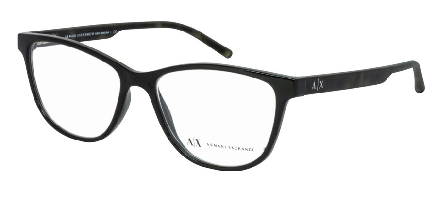 Armani Exchange AX3047 8158 Glasses Black | SmartBuyGlasses UK