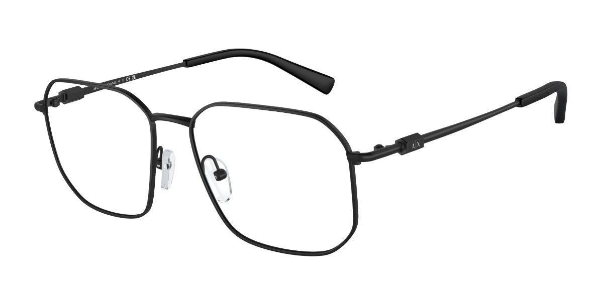 Armani Exchange AX1066 6000 54 Svarta Glasögon (Endast Båge) Män