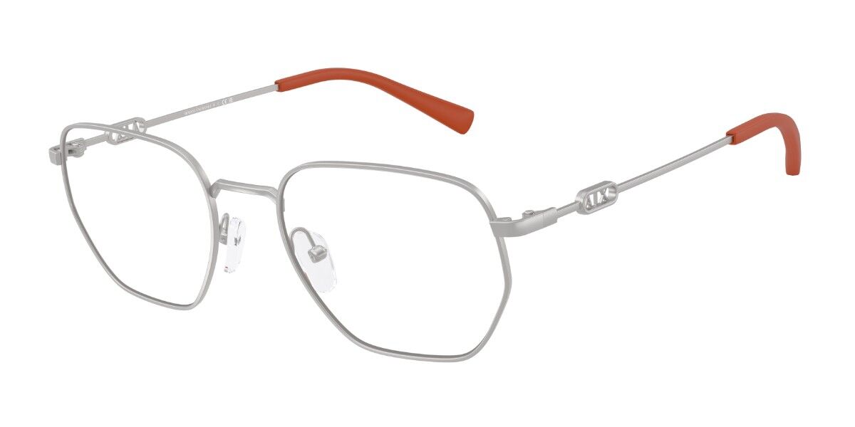 Armani Exchange AX1074 6020 53 Silvriga Glas&ouml;gon (Endast B&aring;ge) M&auml;n
