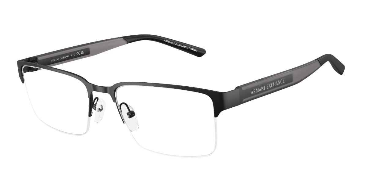 Armani Exchange AX1075 6000 55 Svarta Glas&ouml;gon (Endast B&aring;ge) M&auml;n